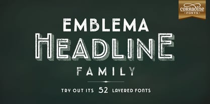 Emblema Headline Fuente Póster 1