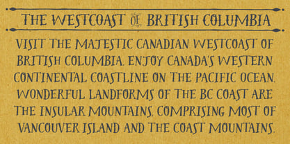 Westcoast Letters Fuente Póster 2
