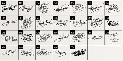 FM Thank You Font Poster 3