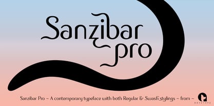 Sanzibar Pro Font Poster 8
