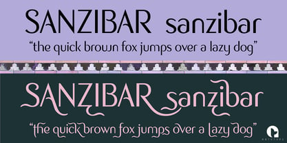 Sanzibar Pro Font Poster 7