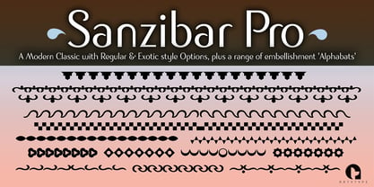 Sanzibar Pro Font Poster 6