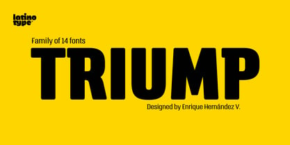 Triump Font Poster 1