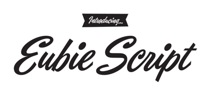 Eubie Script Font Poster 9