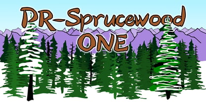 PR Sprucewood 01 Font Poster 1