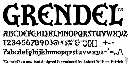 Grendel Regular Font Poster 1