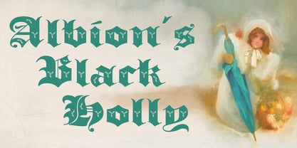 Albion's Black Holly Fuente Póster 2