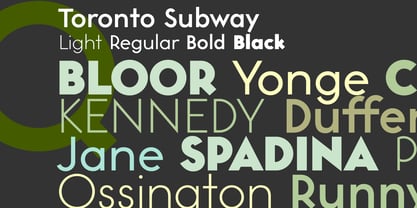 TORONTO DISPLAY FONT