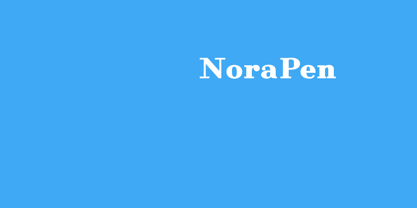 NoraPen Font Poster 1