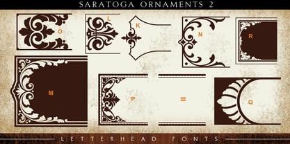 LHF Saratoga Ornaments Font Poster 5