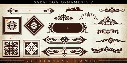 LHF Saratoga Ornaments Font Poster 6