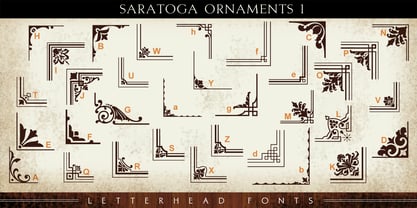 LHF Saratoga Ornaments Font Poster 2