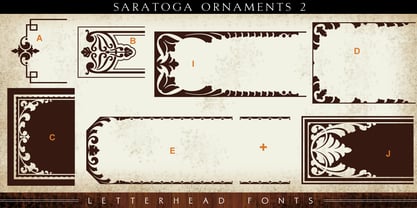 LHF Saratoga Ornaments Font Poster 4