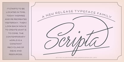 Scripta Pro Font Poster 10