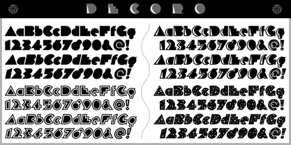 DeCoro Font Poster 5