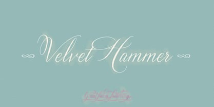 Velvet Hammer Font Poster 1