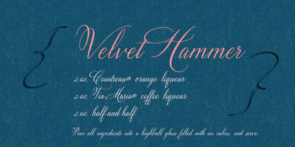 Velvet Hammer Font Poster 9