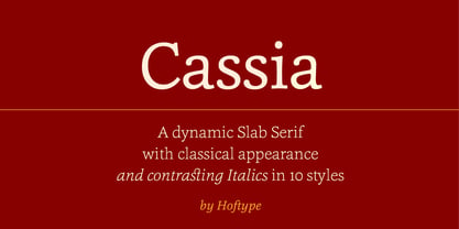 Cassia Font Poster 1