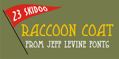 Raccoon Coat JNL Font Poster 1