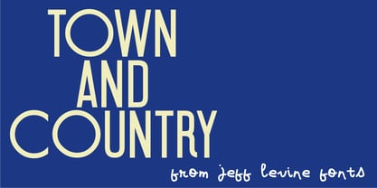 Town And Country JNL Font Poster 1