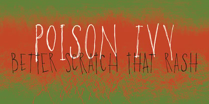 Poison Ivy Font Poster 1