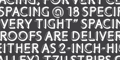 Bron Shadline Font Poster 9