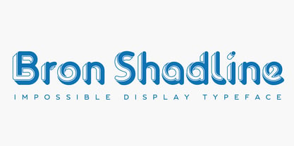 Bron Shadline Font Poster 1