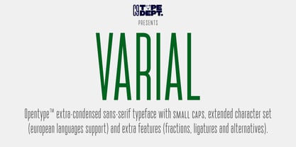 Varial Font Poster 9