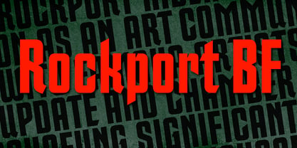 Rockport BF Font Poster 1