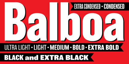 Balboa Font Poster 1