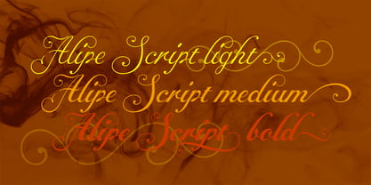 Alipe Script Font Poster 2