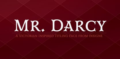 Mr Darcy Font Poster 1