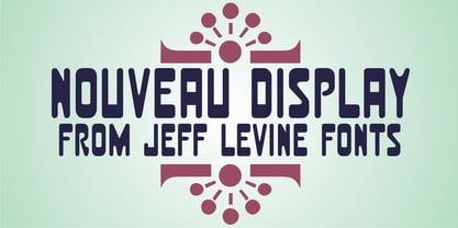 Nouveau Display JNL Font Poster 1