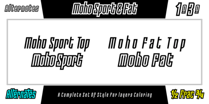Moho Sport Pro Font Poster 12