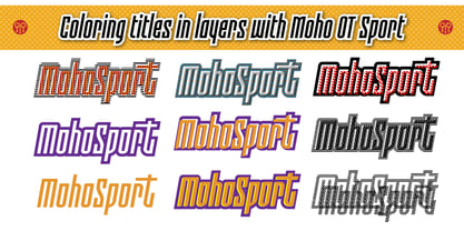 Moho Sport Pro Fuente Póster 7