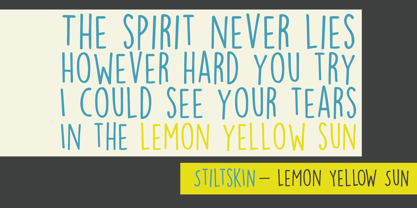 Lemon Yellow Sun Font Poster 7