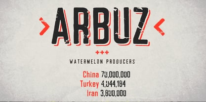 Arbuz Font Poster 4