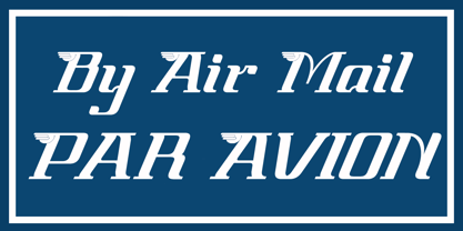 Par Avion Font Poster 8