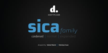 Sica Condensed fuente Póster 1