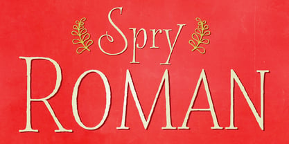 Spry Roman Font Poster 1