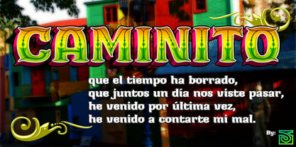 Caminito Font Poster 1