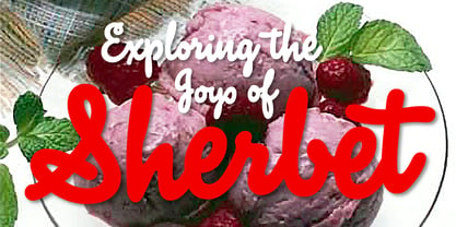 Sherbet BF Font Poster 1