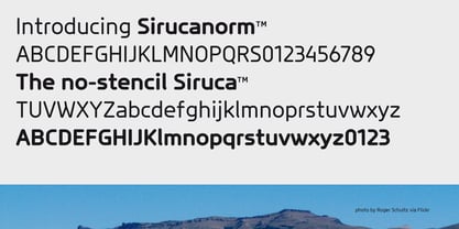 Sirucanorm Font Poster 1