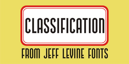 Classification JNL Font Poster 1