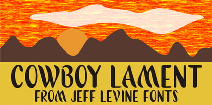 Cowboy Lament JNL Font Poster 1