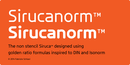 Sirucanorm Font Poster 2
