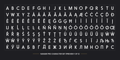 Nanami Pro Font Poster 9