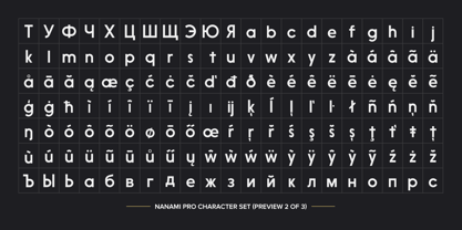 Nanami Pro Font Poster 10