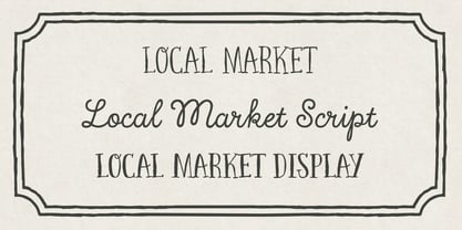 Local Market Font Poster 7