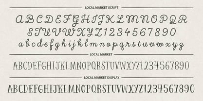 Local Market Font Poster 3